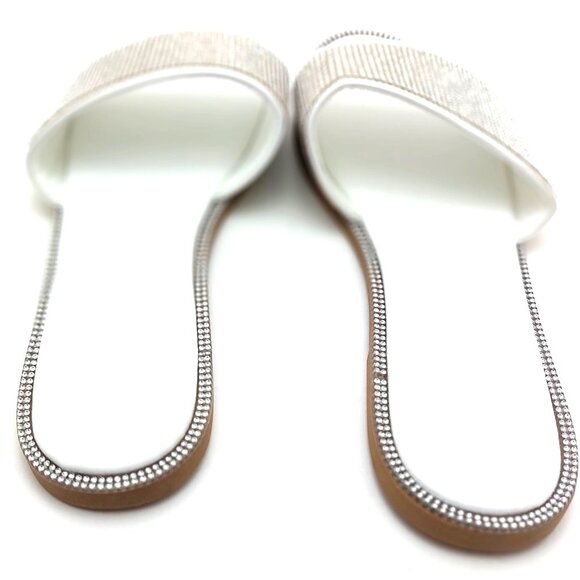 Women's Rhinestone Glitter Slide Sandals - Size 9.5/10 - Picture 7 of 7